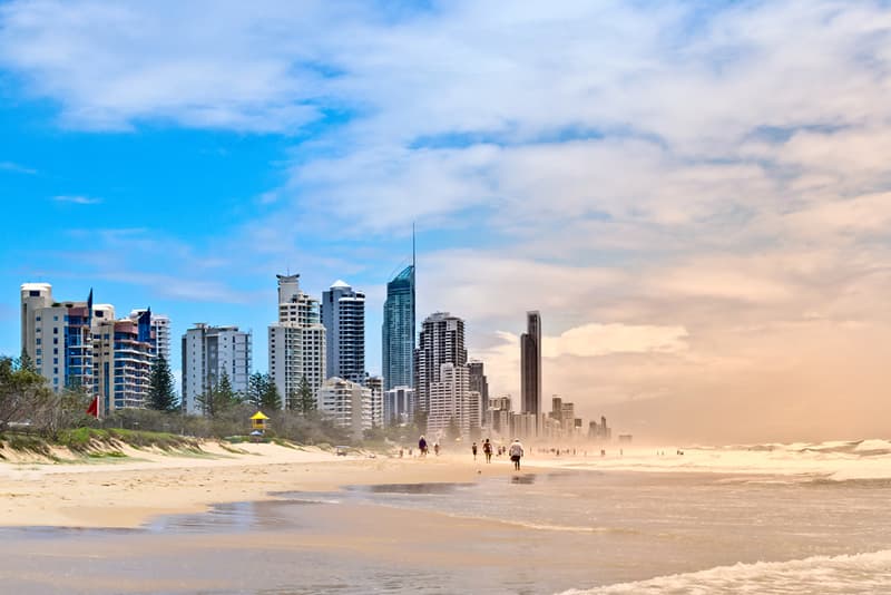 Gold Coast Beach View and Skyline